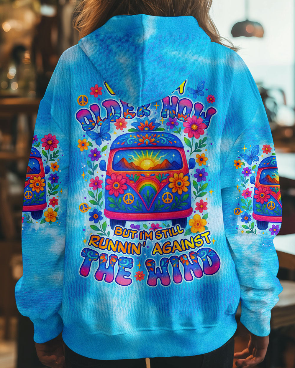 RUNNING AGAINST THE WIND CAR TIE DYE ALL OVER PRINT - TYTM1806253