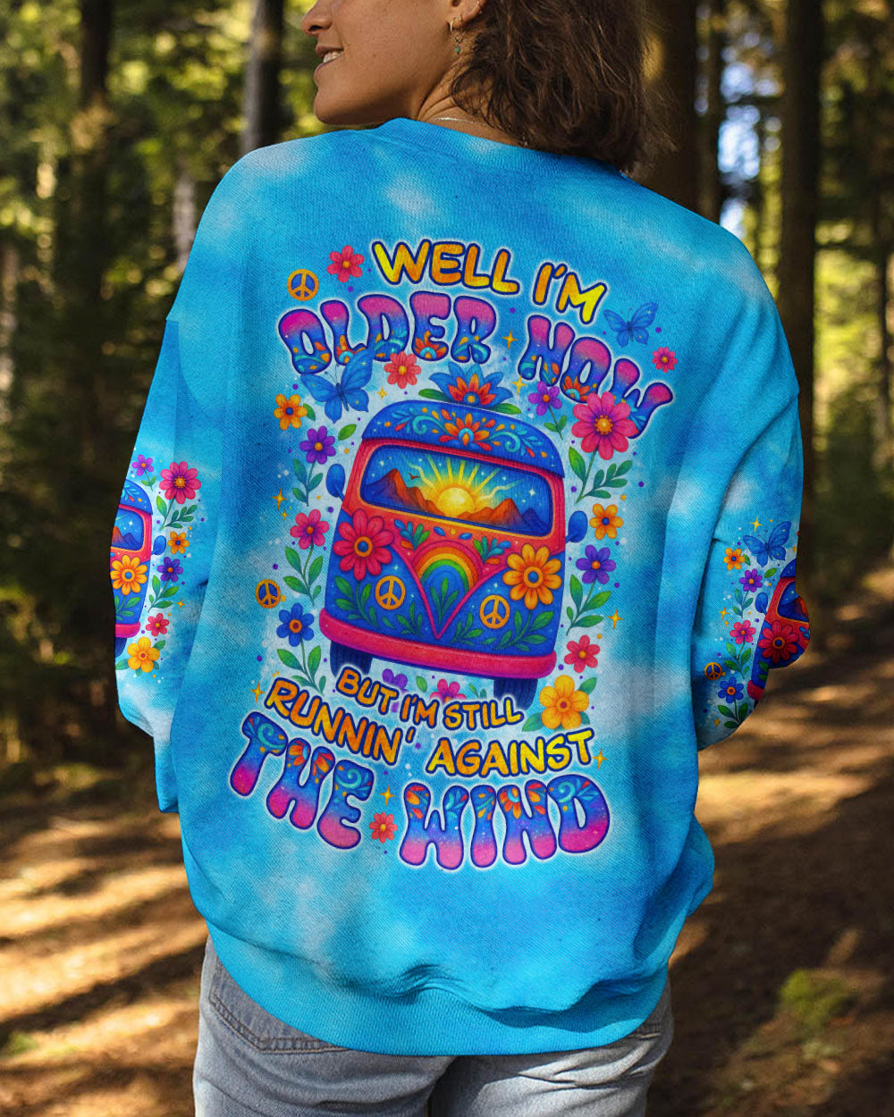RUNNING AGAINST THE WIND CAR TIE DYE ALL OVER PRINT - TYTM1806253