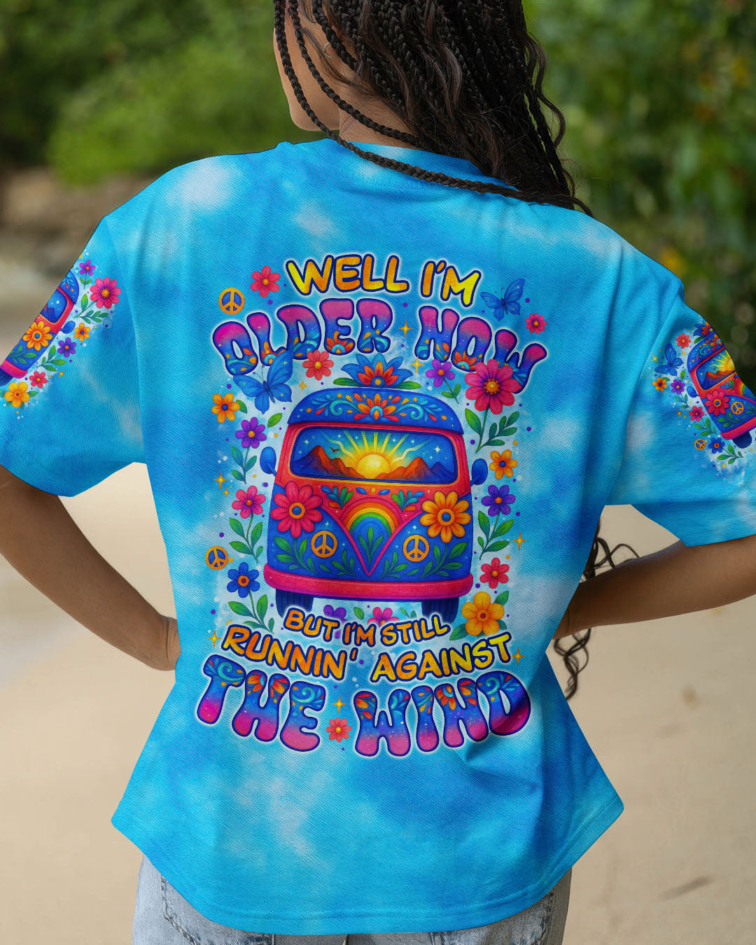 RUNNING AGAINST THE WIND CAR TIE DYE ALL OVER PRINT - TYTM1806253