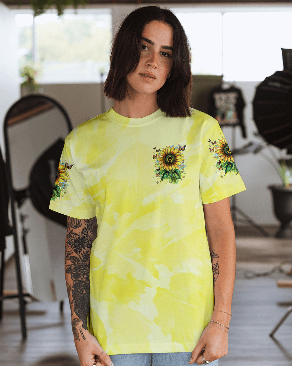 LET IT BE SUNFLOWERS ALL OVER PRINT - TYTM1809242