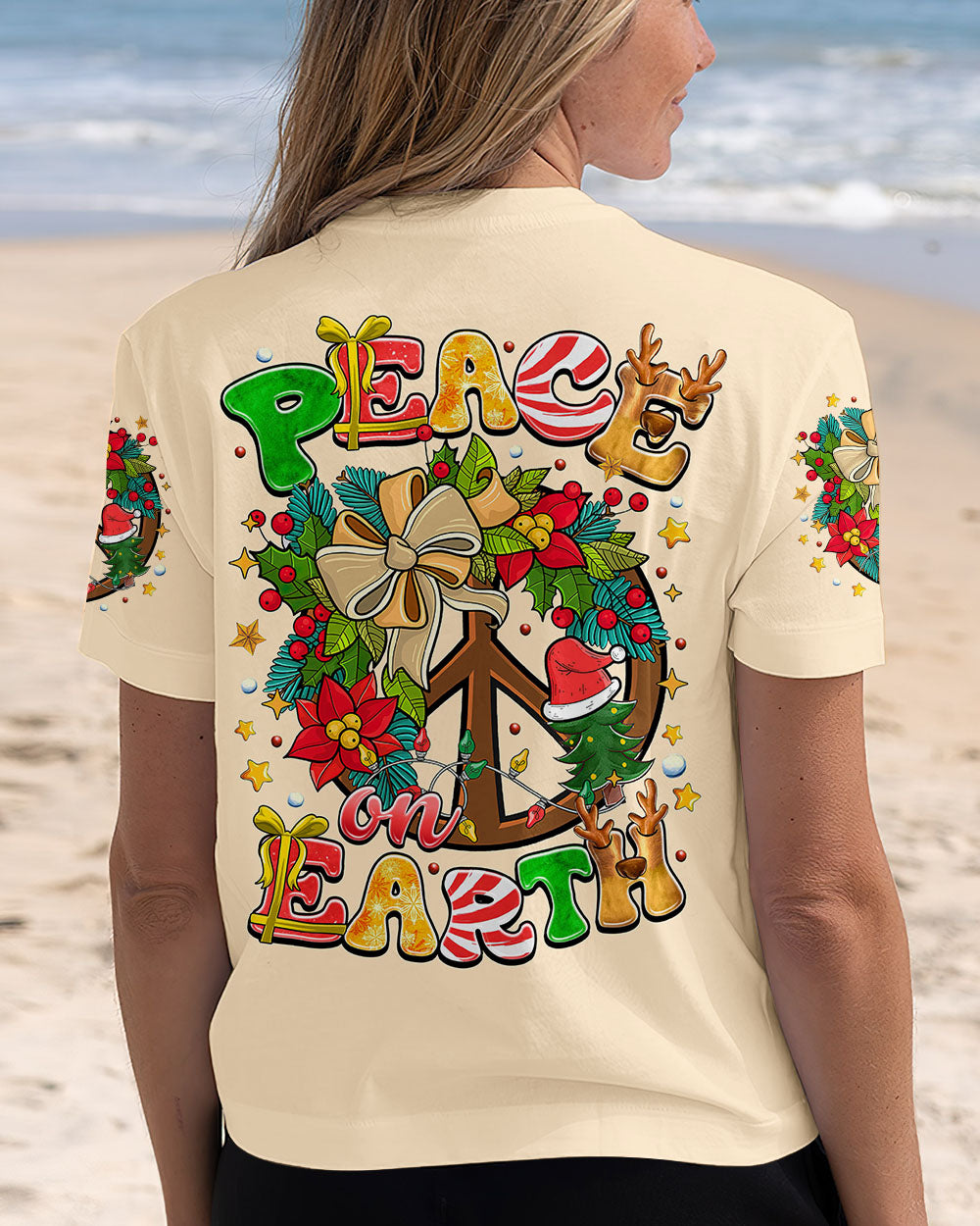 PEACE ON EARTH CHRISTMAS ALL OVER PRINT - TYTM1810242