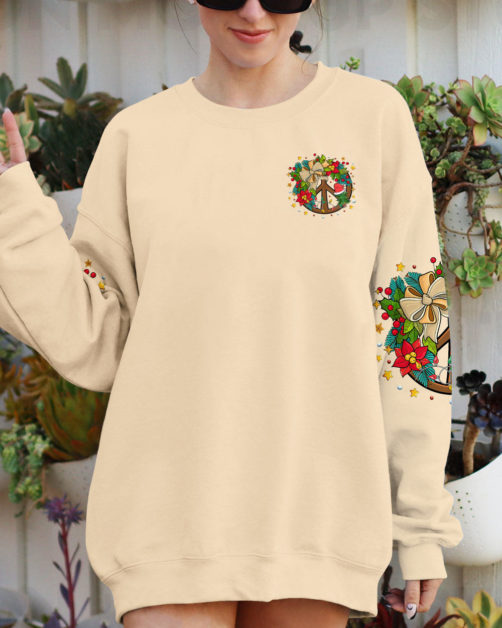 PEACE ON EARTH CHRISTMAS ALL OVER PRINT - TYTM1810242