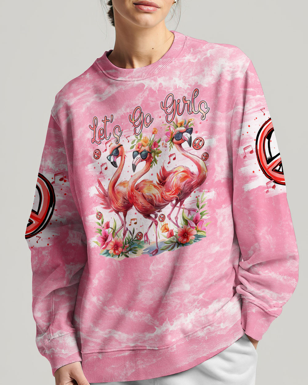 LET'S GO GIRLS FLAMINGO ALL OVER PRINT - TYTM1904243