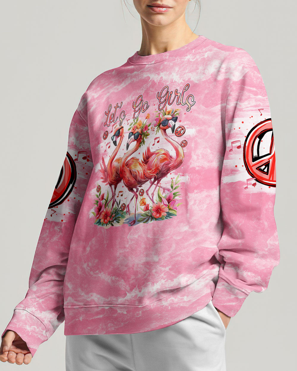 LET'S GO GIRLS FLAMINGO ALL OVER PRINT - TYTM1904243