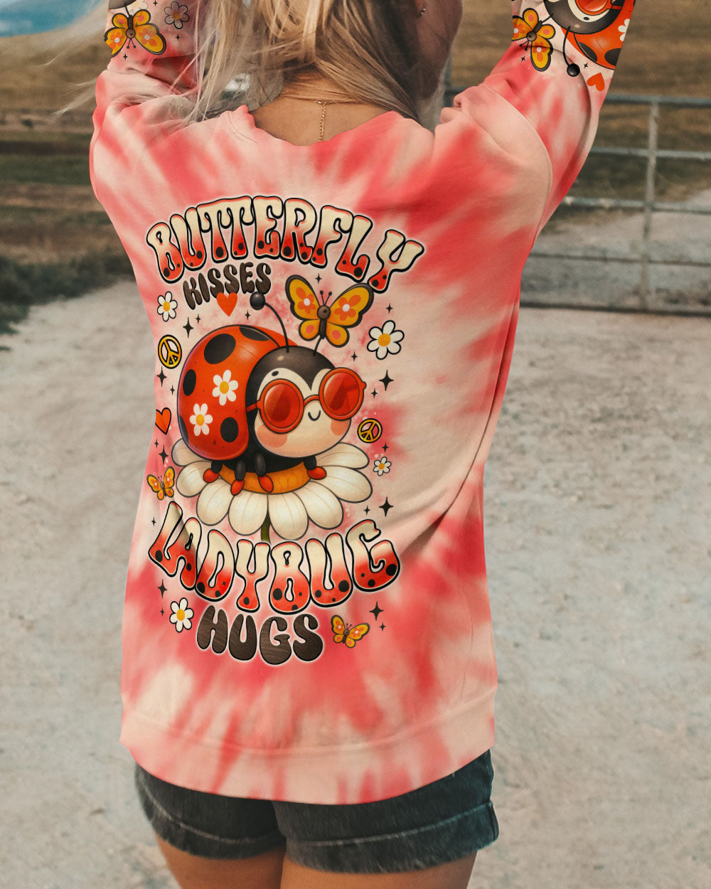 BUTTERFLY KISSES AND LADYBUG HUGS ALL OVER PRINT - TYTM1906252