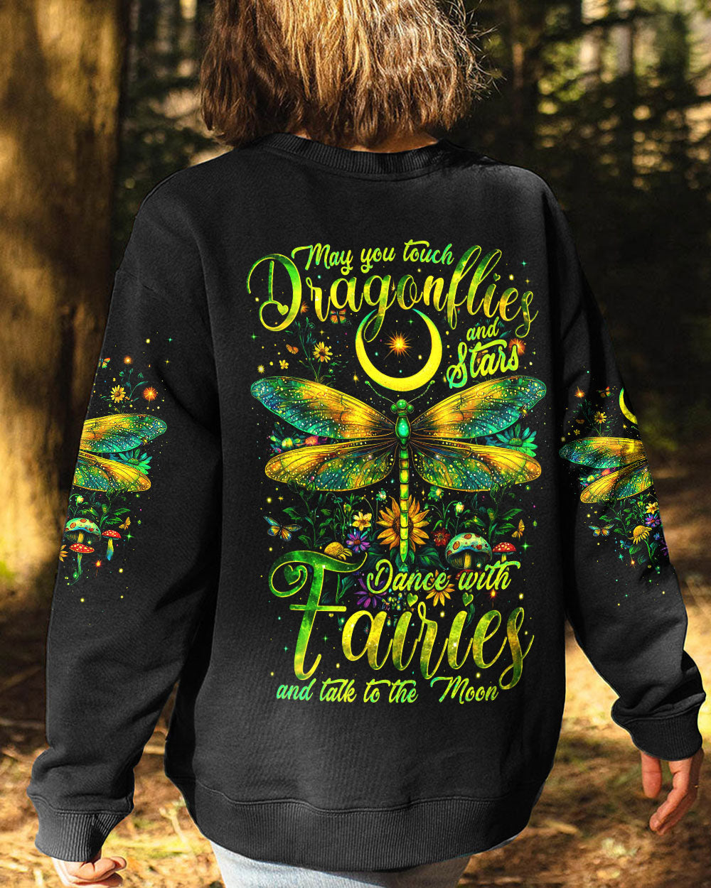 MAY YOU TOUCH DRAGONFLIES AND STARS ALL OVER PRINT - TYTM1912243