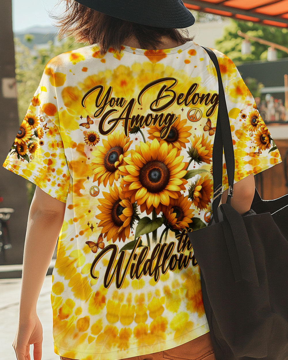 YOU BELONG AMONG THE WILDFLOWERS SUNFLOWERS TIE DYE ALL OVER PRINT - TYTM2002253