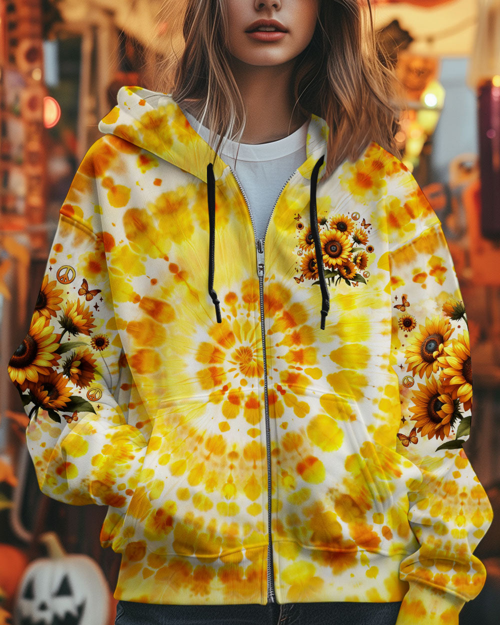 YOU BELONG AMONG THE WILDFLOWERS SUNFLOWERS TIE DYE ALL OVER PRINT - TYTM2002253