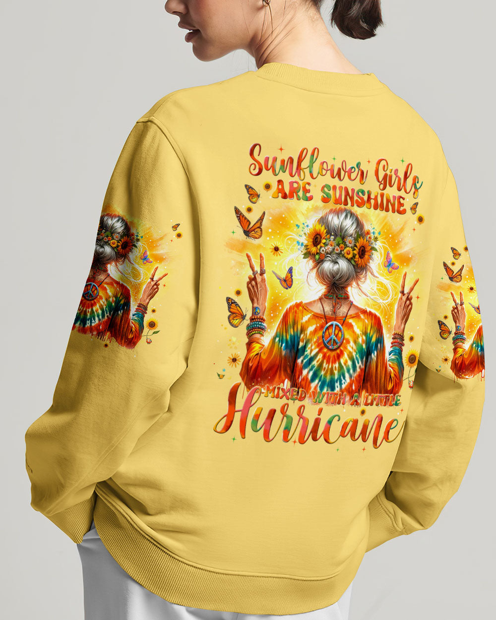 SUNFLOWER GIRLS ALL OVER PRINT - TYTM2005244