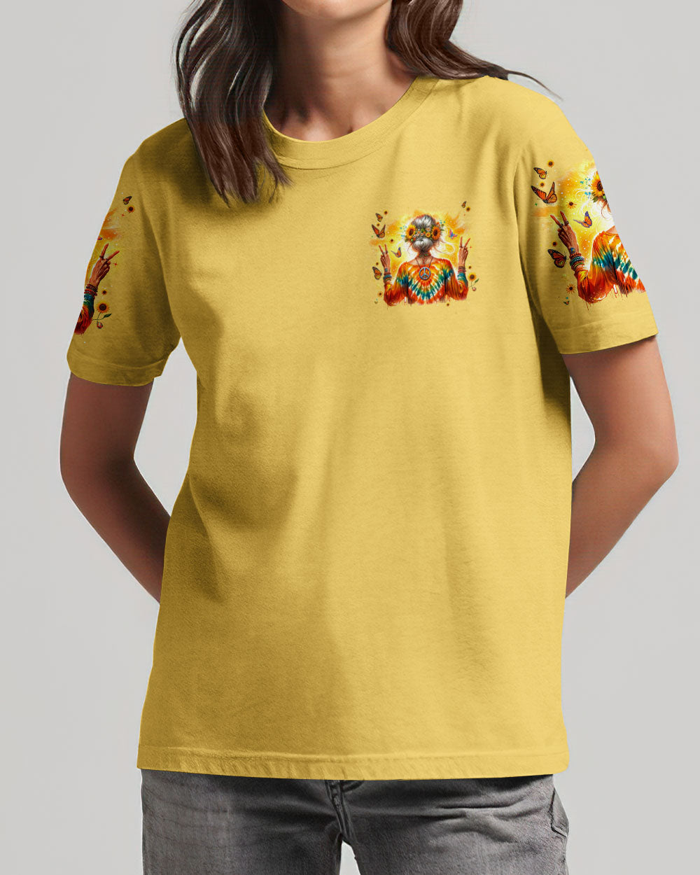 SUNFLOWER GIRLS ALL OVER PRINT - TYTM2005244