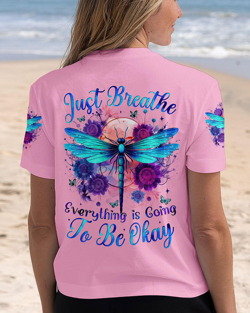 JUST BREATHE DRAGONFLY ALL OVER PRINT - TYTM2005252