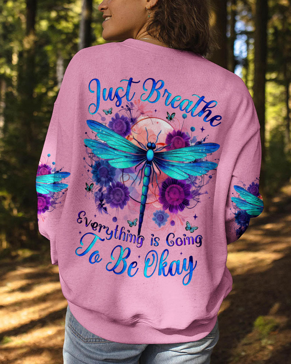 JUST BREATHE DRAGONFLY ALL OVER PRINT - TYTM2005252