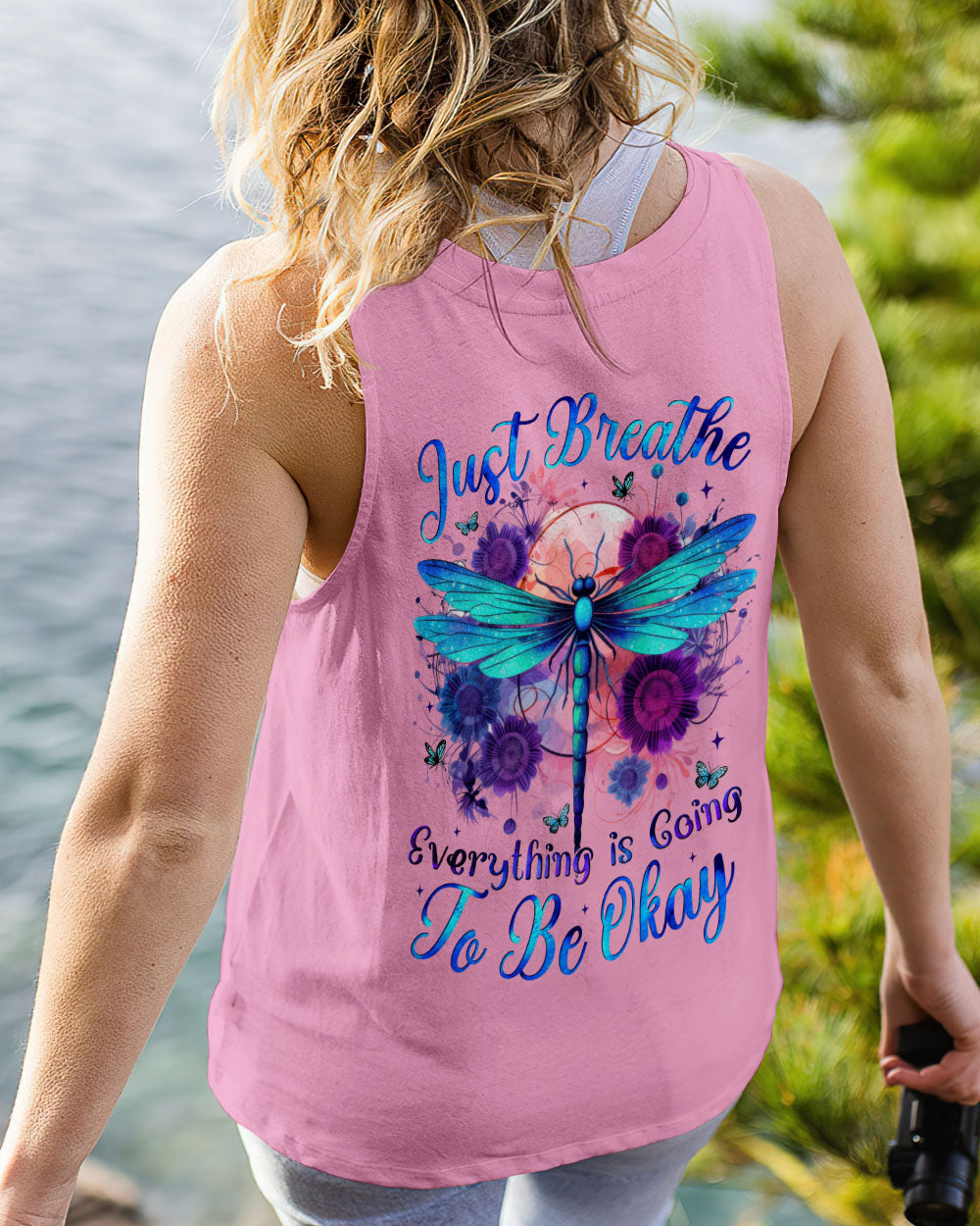 JUST BREATHE DRAGONFLY ALL OVER PRINT - TYTM2005252