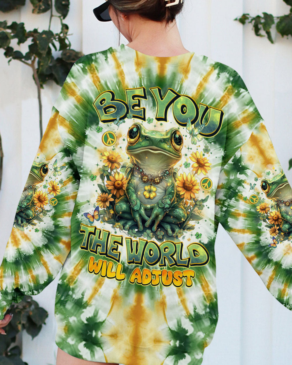 BE YOU THE WORLD WILL ADJUST FROG ALL OVER PRINT - TYTM2101253
