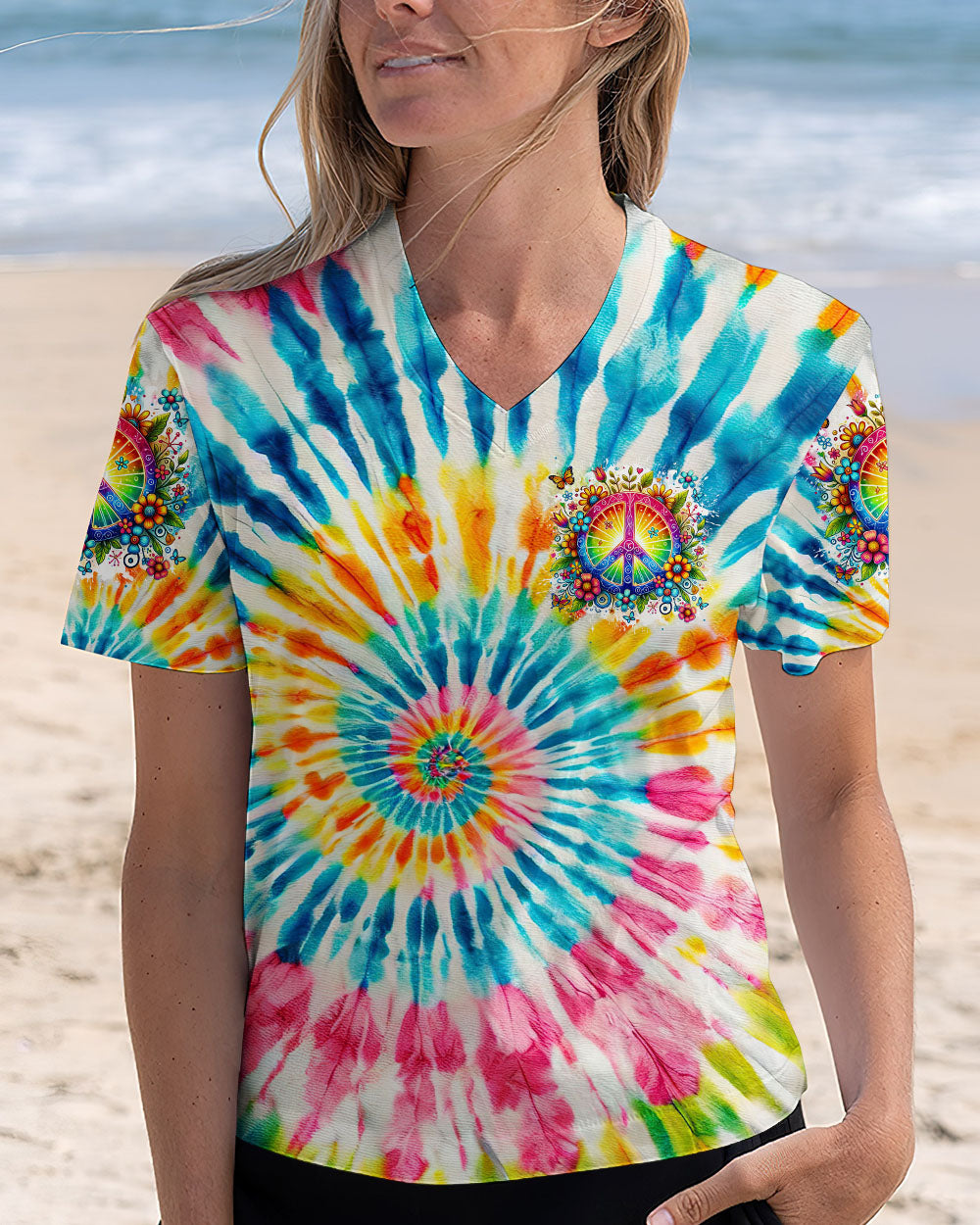 IMAGINE ALL THE PEOPLE LIVING LIFE IN PEACE TIE DYE ALL OVER PRINT - TYTM2103253