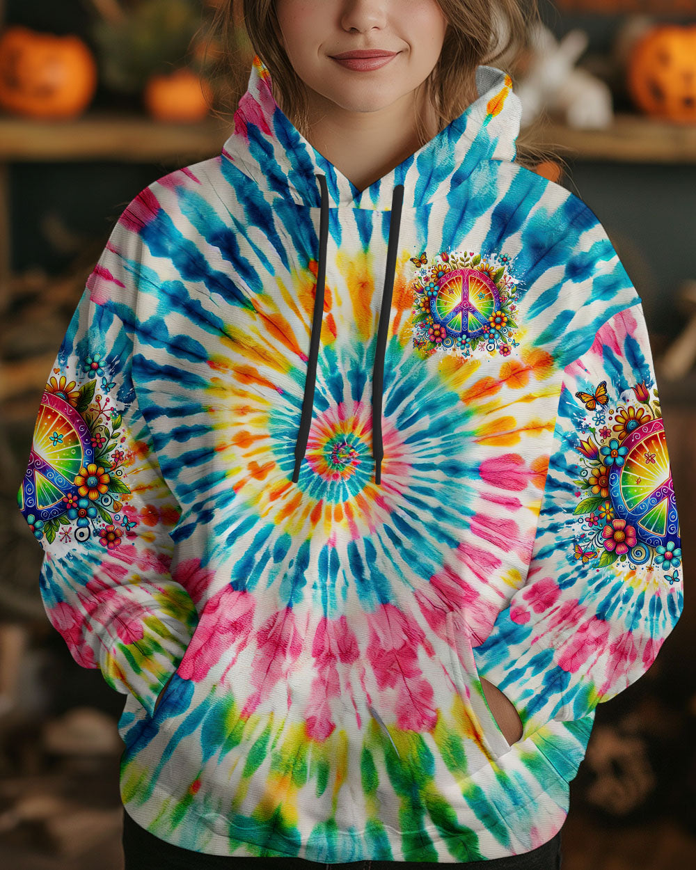 IMAGINE ALL THE PEOPLE LIVING LIFE IN PEACE TIE DYE ALL OVER PRINT - TYTM2103253