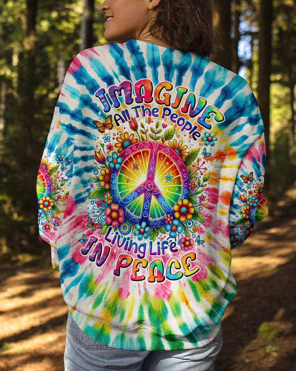 IMAGINE ALL THE PEOPLE LIVING LIFE IN PEACE TIE DYE ALL OVER PRINT - TYTM2103253