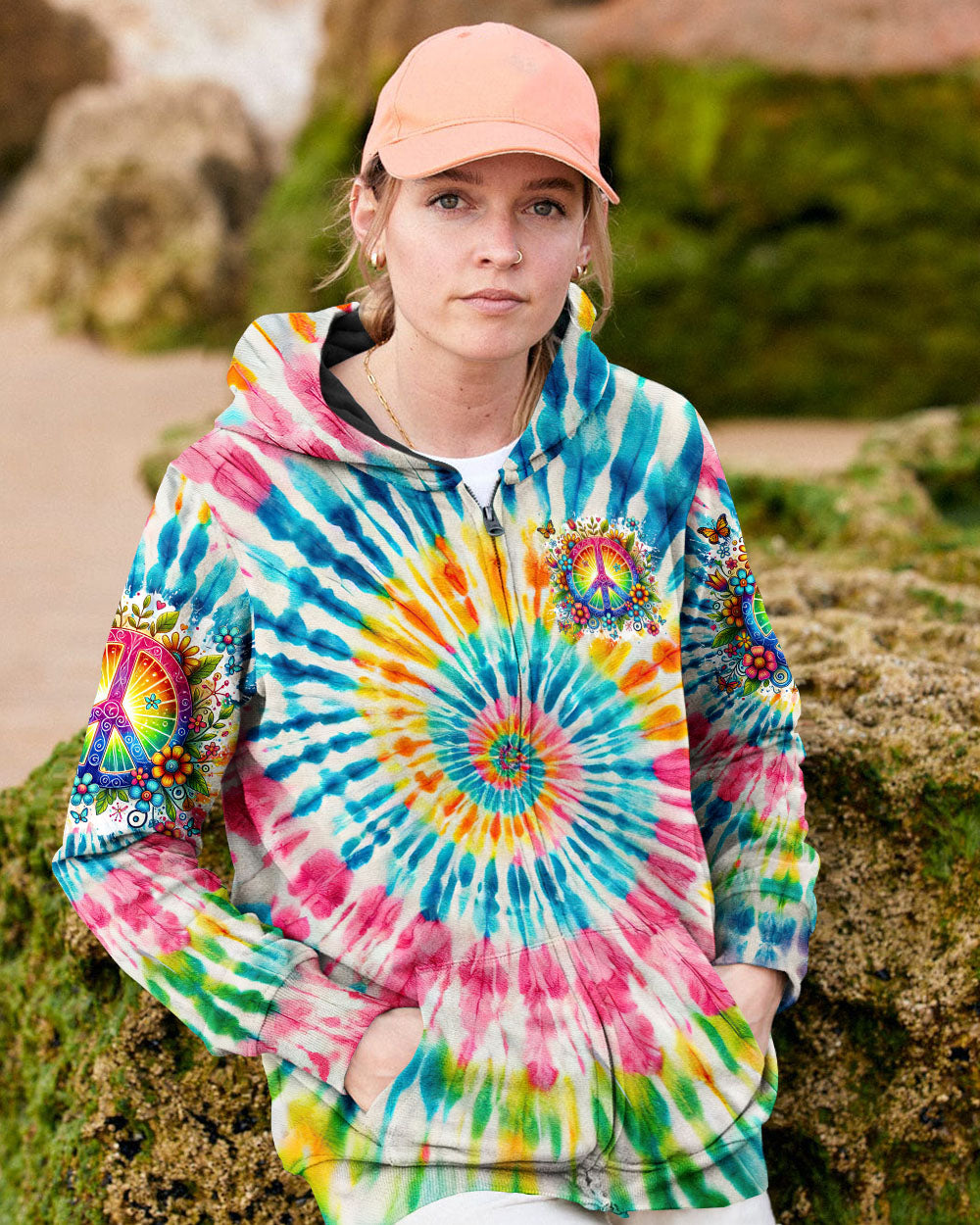 IMAGINE ALL THE PEOPLE LIVING LIFE IN PEACE TIE DYE ALL OVER PRINT - TYTM2103253