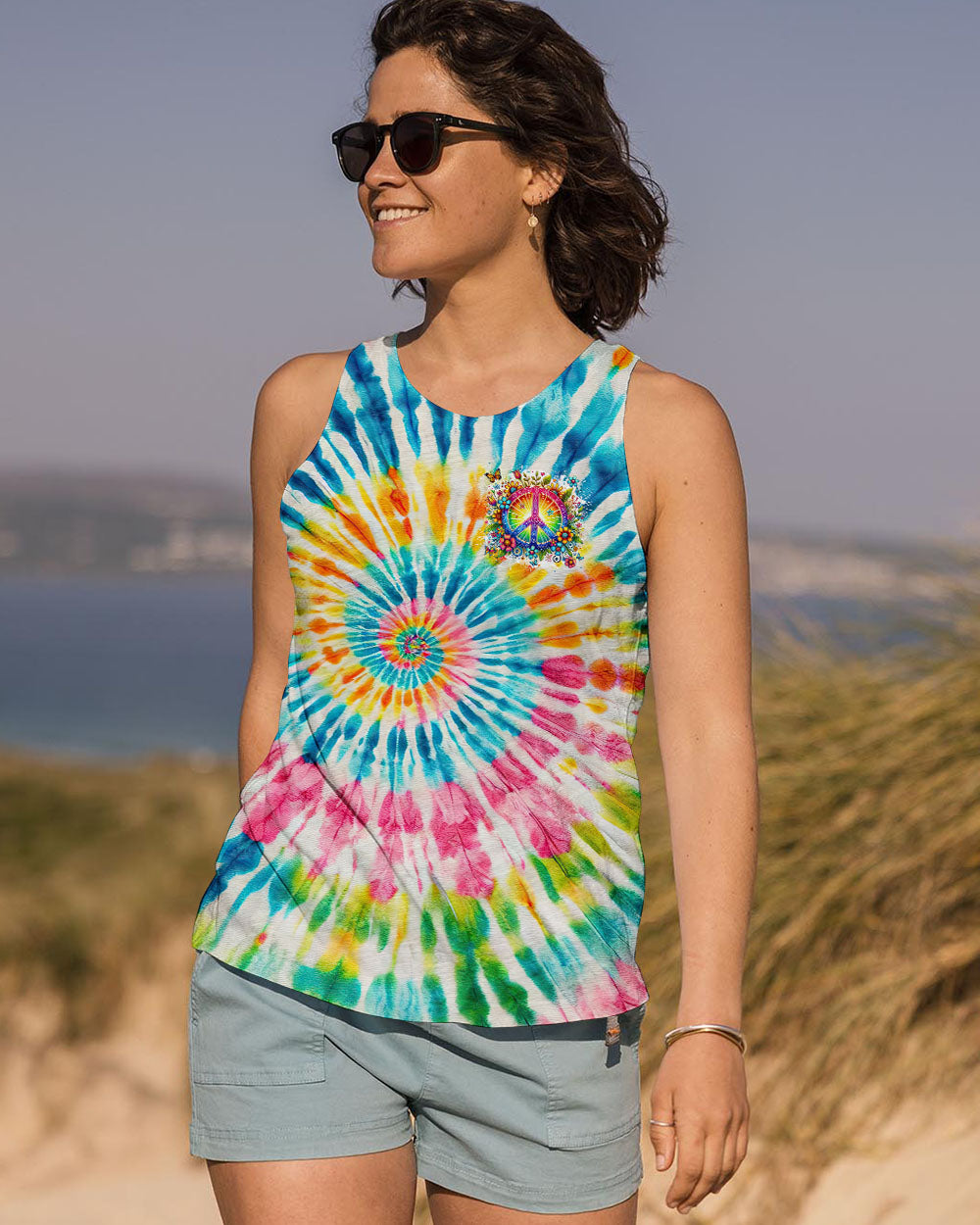 IMAGINE ALL THE PEOPLE LIVING LIFE IN PEACE TIE DYE ALL OVER PRINT - TYTM2103253