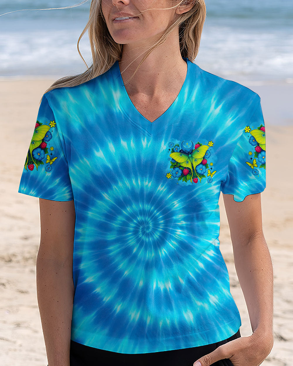 WHISPER WORDS OF WISDOM LET IT BE BUTTERFLY TIE DYE ALL OVER PRINT - TYTM2104252