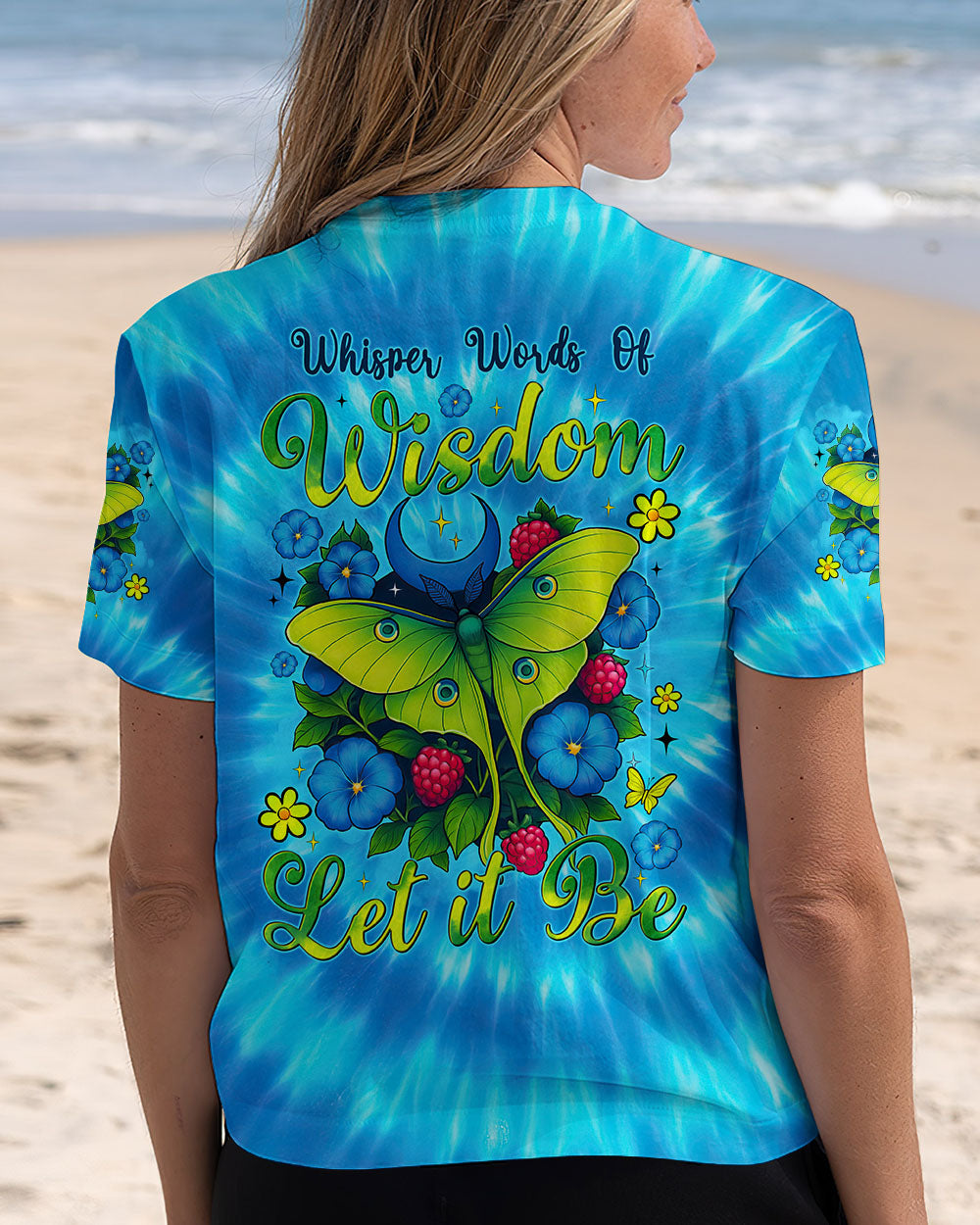WHISPER WORDS OF WISDOM LET IT BE BUTTERFLY TIE DYE ALL OVER PRINT - TYTM2104252