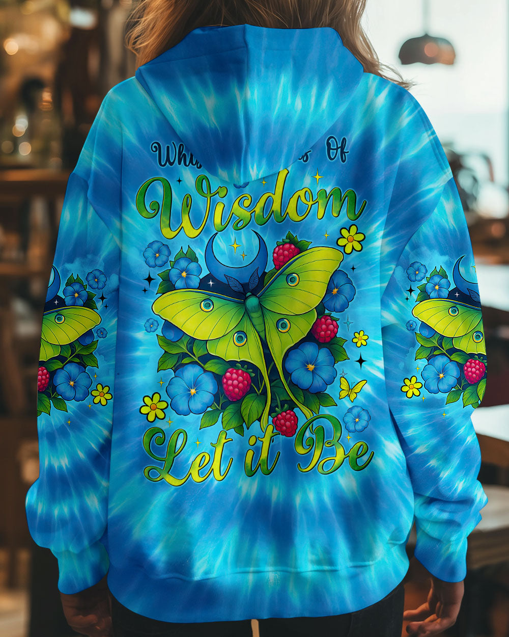 WHISPER WORDS OF WISDOM LET IT BE BUTTERFLY TIE DYE ALL OVER PRINT - TYTM2104252