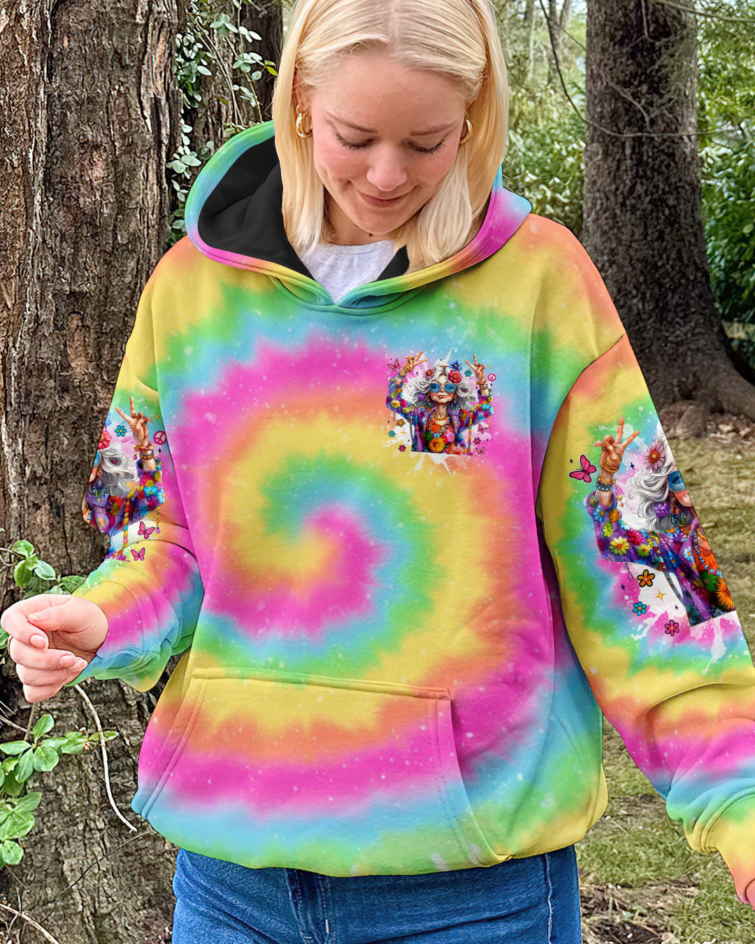 OLD HIPPIES TIE DYE ALL OVER PRINT - TYTM2205251