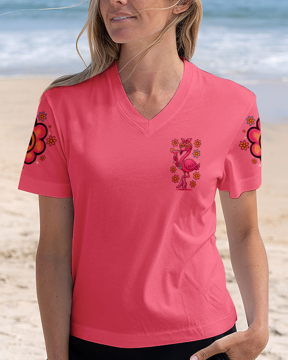PRETTY IN PINK FLAMINGO ALL OVER PRINT - TYTM2205254