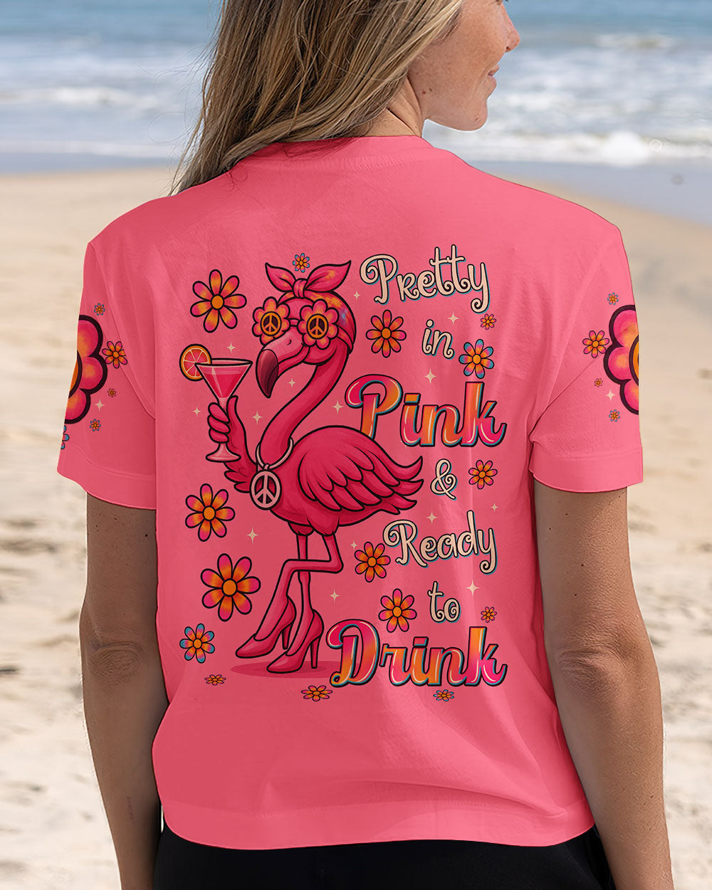 PRETTY IN PINK FLAMINGO ALL OVER PRINT - TYTM2205254