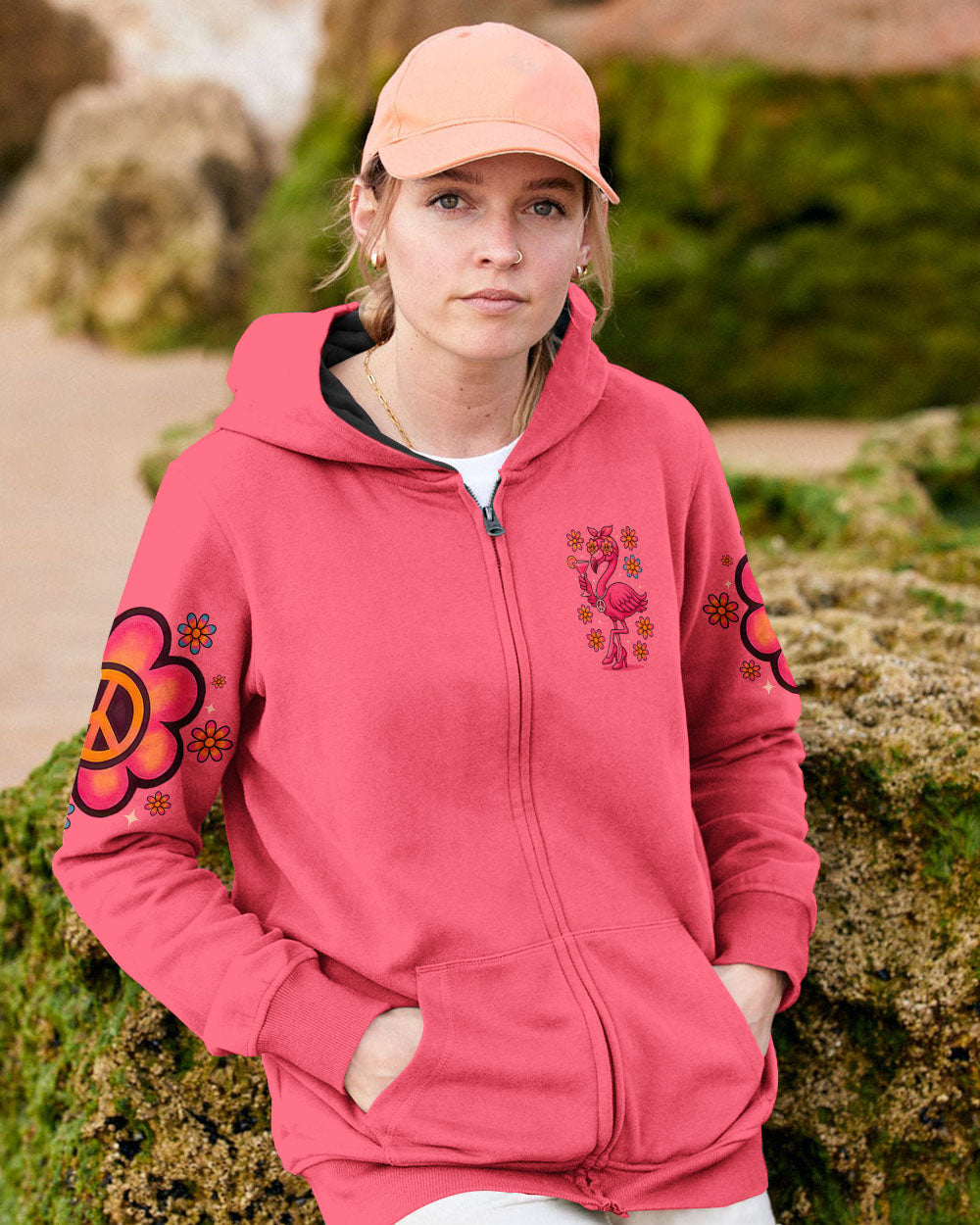 PRETTY IN PINK FLAMINGO ALL OVER PRINT - TYTM2205254