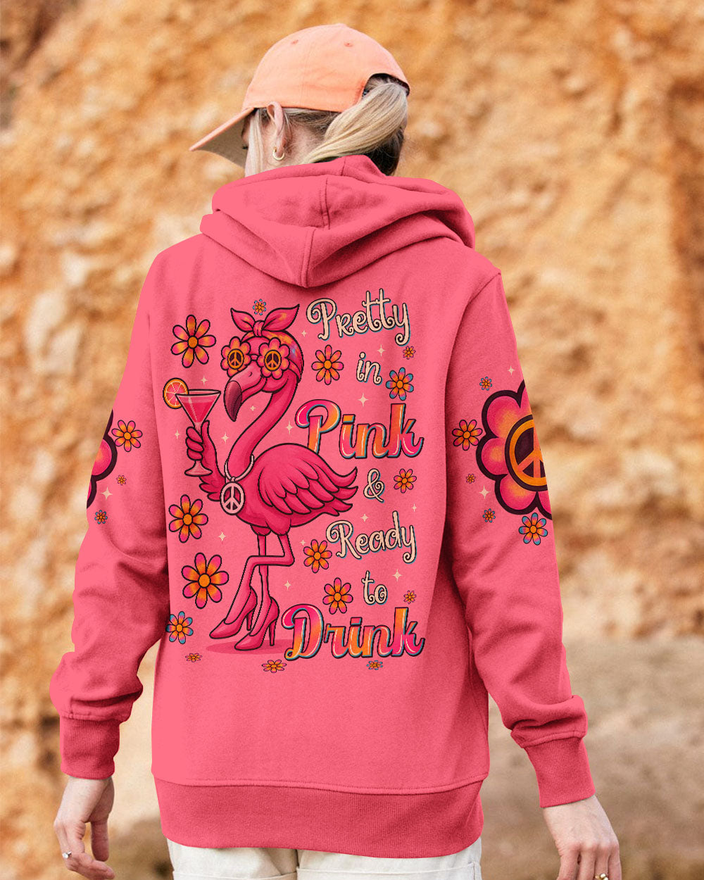 PRETTY IN PINK FLAMINGO ALL OVER PRINT - TYTM2205254
