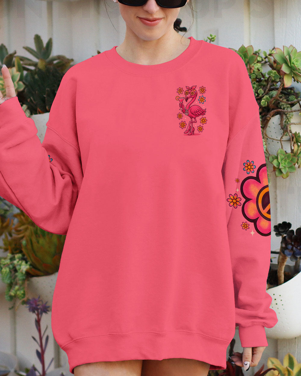PRETTY IN PINK FLAMINGO ALL OVER PRINT - TYTM2205254