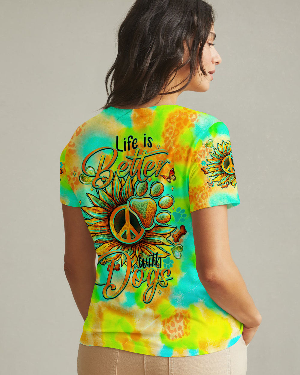 LIFE IS BETTER WITH DOGS ALL OVER PRINT - TYTM2207241