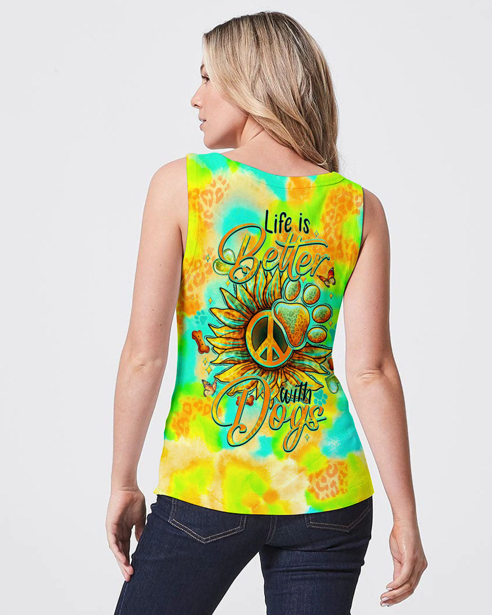 LIFE IS BETTER WITH DOGS ALL OVER PRINT - TYTM2207241