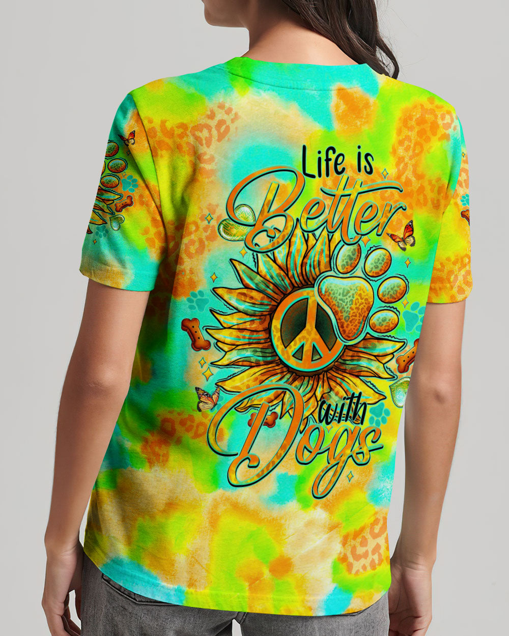 LIFE IS BETTER WITH DOGS ALL OVER PRINT - TYTM2207241