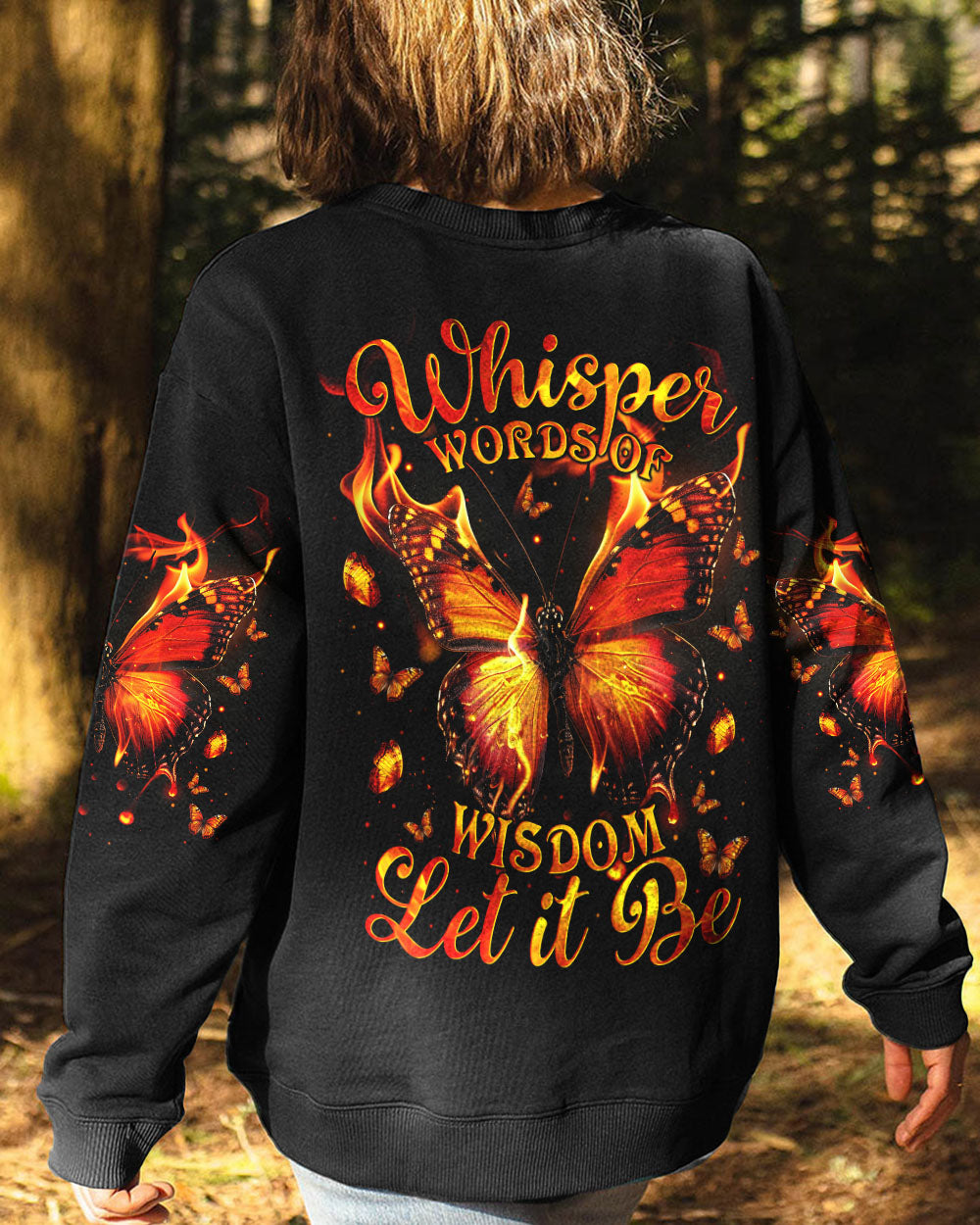 WHISPER WORDS OF WISDOM LET IT BE BUTTERFLY ALL OVER PRINT - TYTM2211241