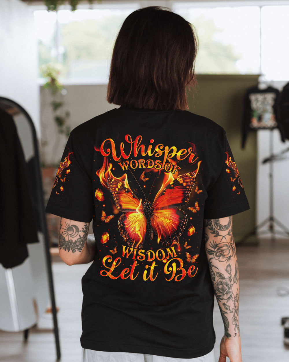 WHISPER WORDS OF WISDOM LET IT BE BUTTERFLY ALL OVER PRINT - TYTM2211241