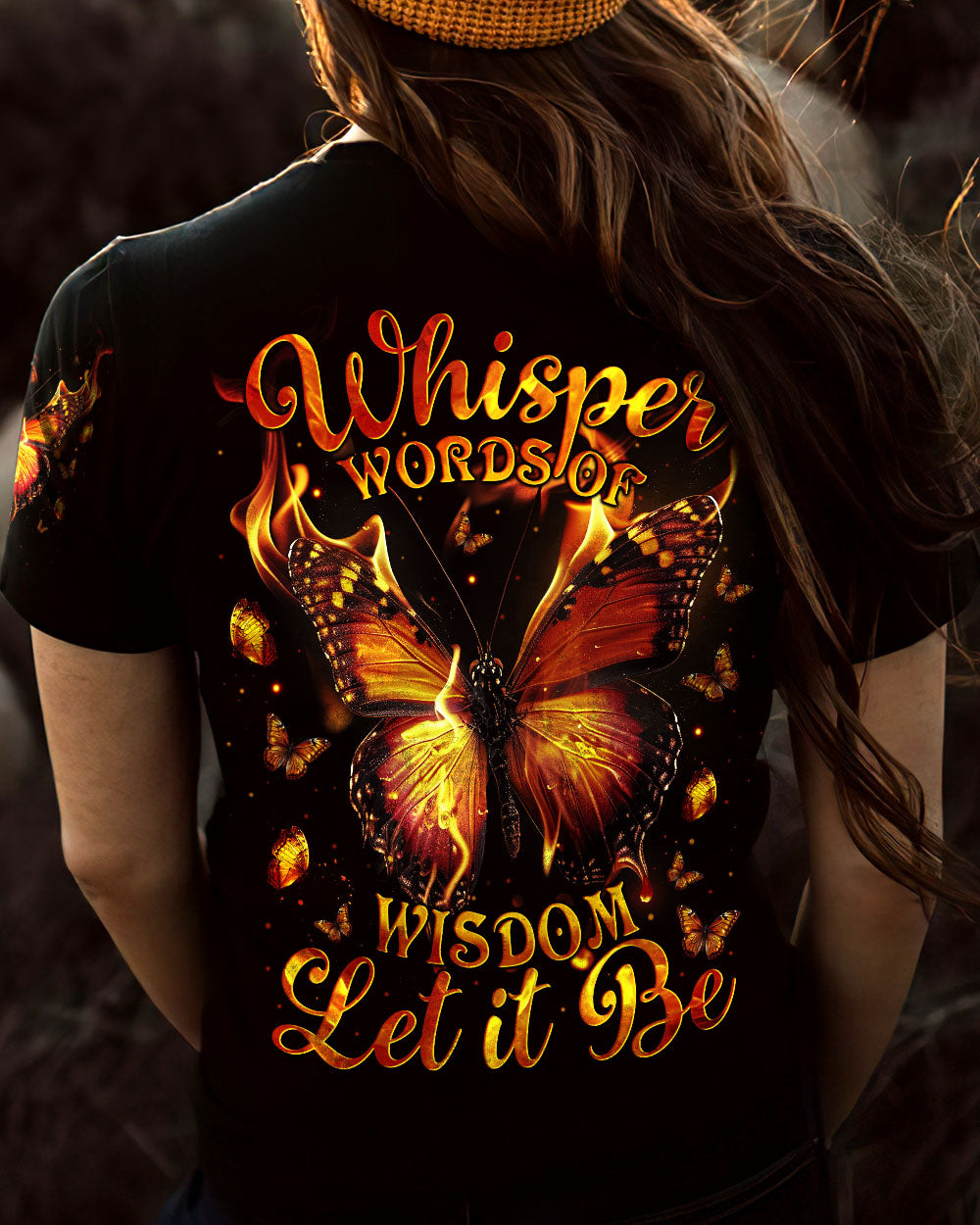 WHISPER WORDS OF WISDOM LET IT BE BUTTERFLY ALL OVER PRINT - TYTM2211241