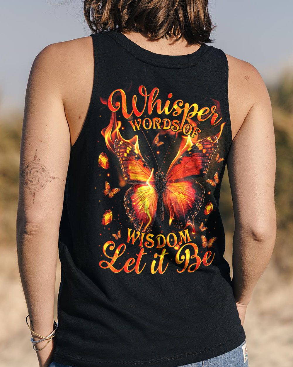 WHISPER WORDS OF WISDOM LET IT BE BUTTERFLY ALL OVER PRINT - TYTM2211241