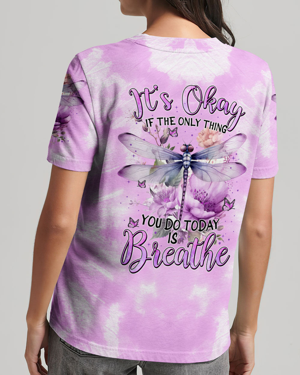 THE ONLY THING YOU DO TODAY IS BREATHE DRAGONFLY ALL OVER PRINT - TYTM2303241