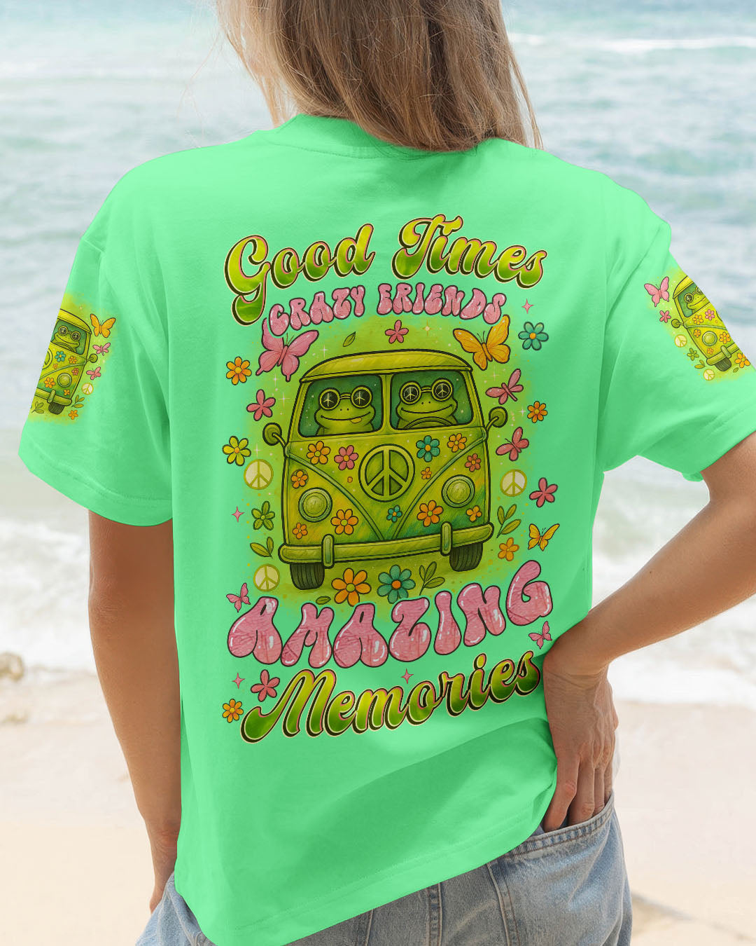 GOOD TIMES CRAZY FRIEND FROG ALL OVER PRINT - TYTM2304251