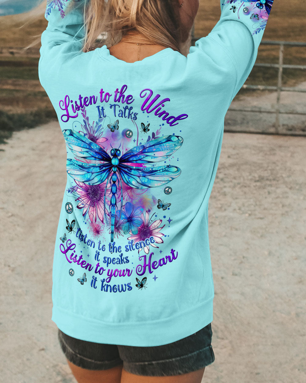 LISTEN TO THE WIND DRAGONFLY ALL OVER PRINT - TYTM2304254