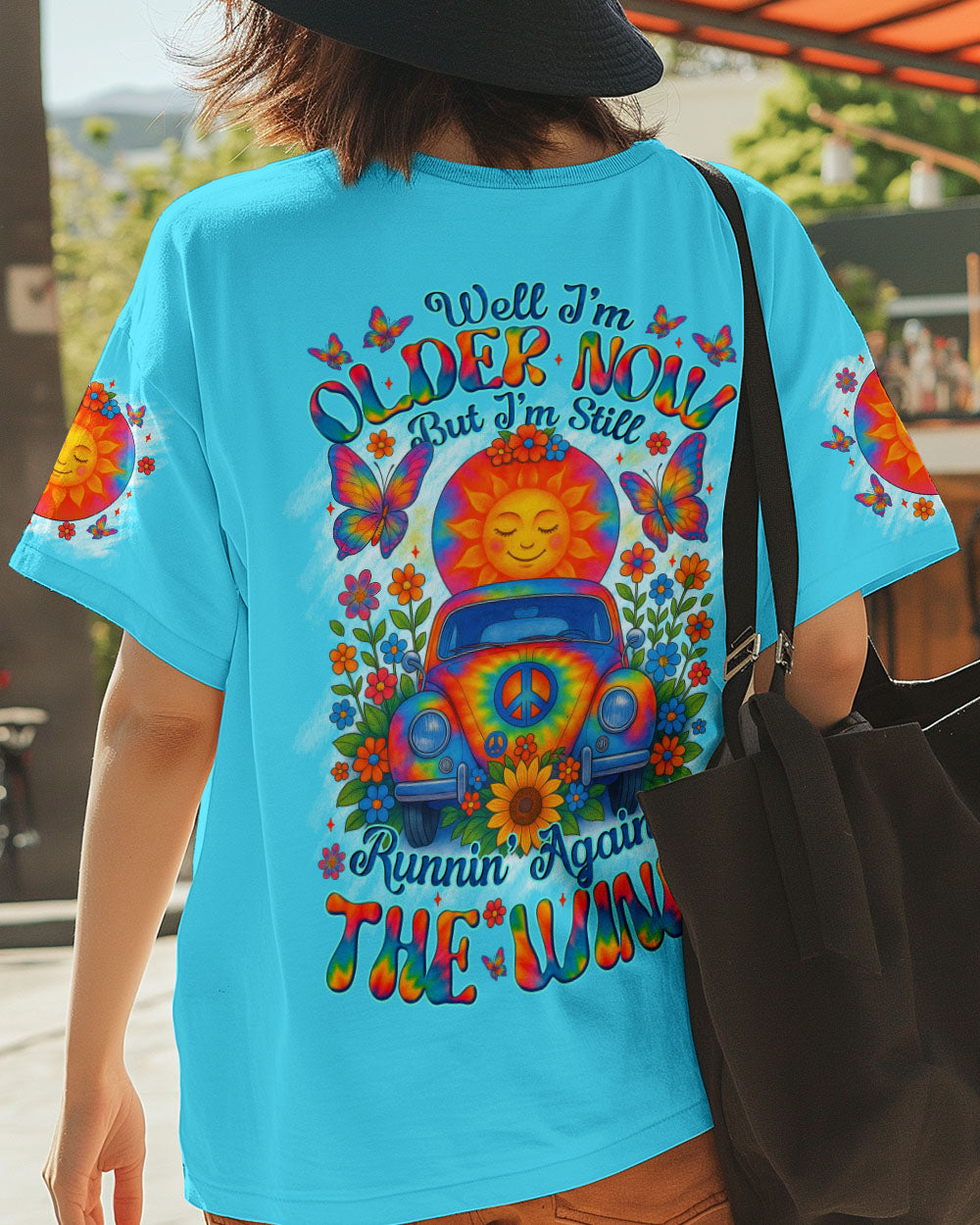 RUNNING AGAINST THE WIND TIE DYE CAR ALL OVER PRINT - TYTM2305251