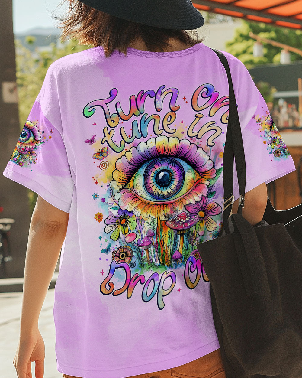 TURN ON TUNE IN DROP OUT ALL OVER PRINT - TYTM2309243