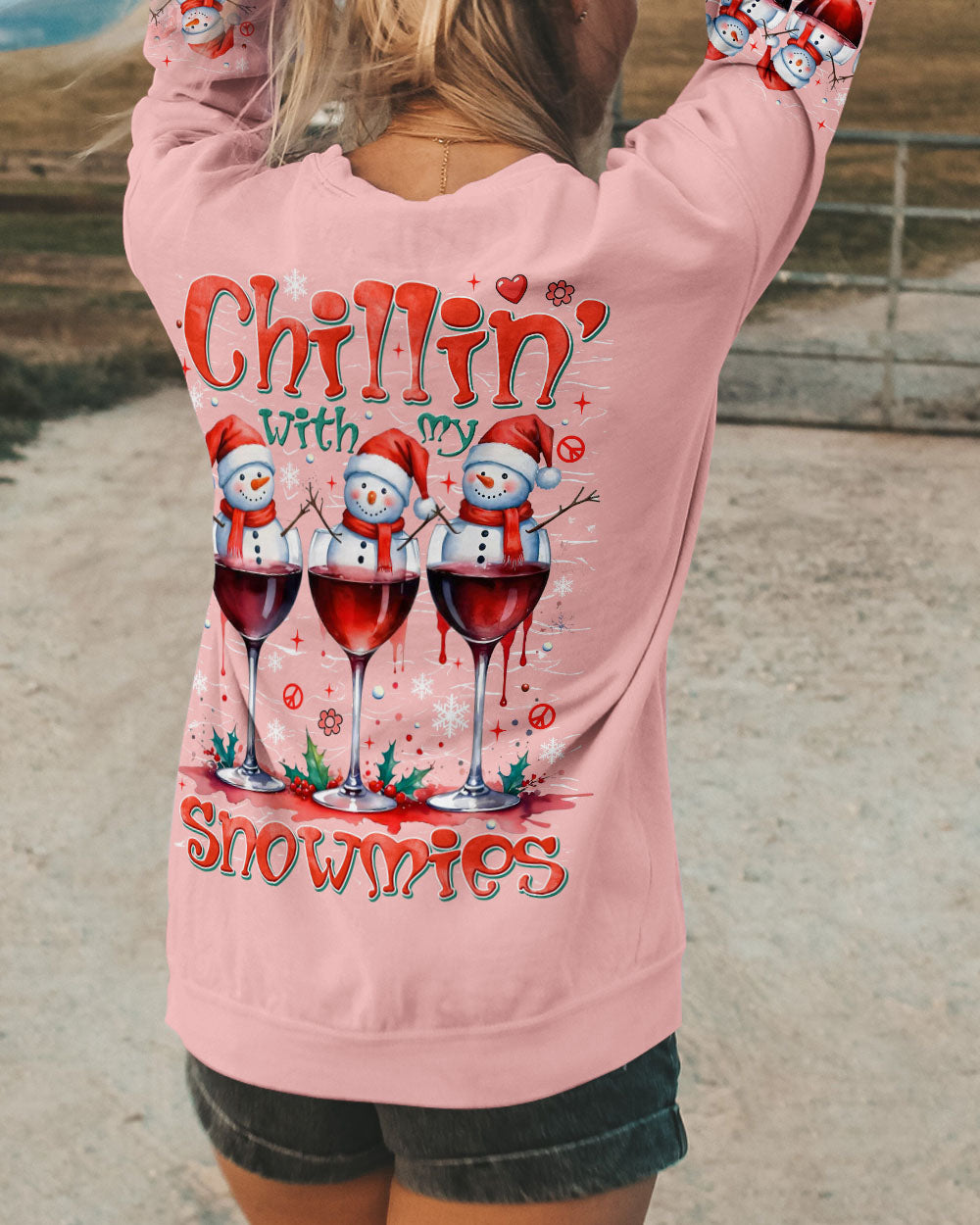 CHILLIN' WITH MY SNOWMIES CHRISTMAS ALL OVER PRINT - TYTM2310244