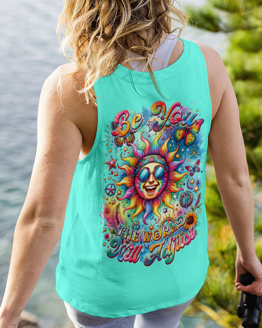 BE YOU THE WORLD WILL ADJUST SUN ALL OVER PRINT - TYTM2311231