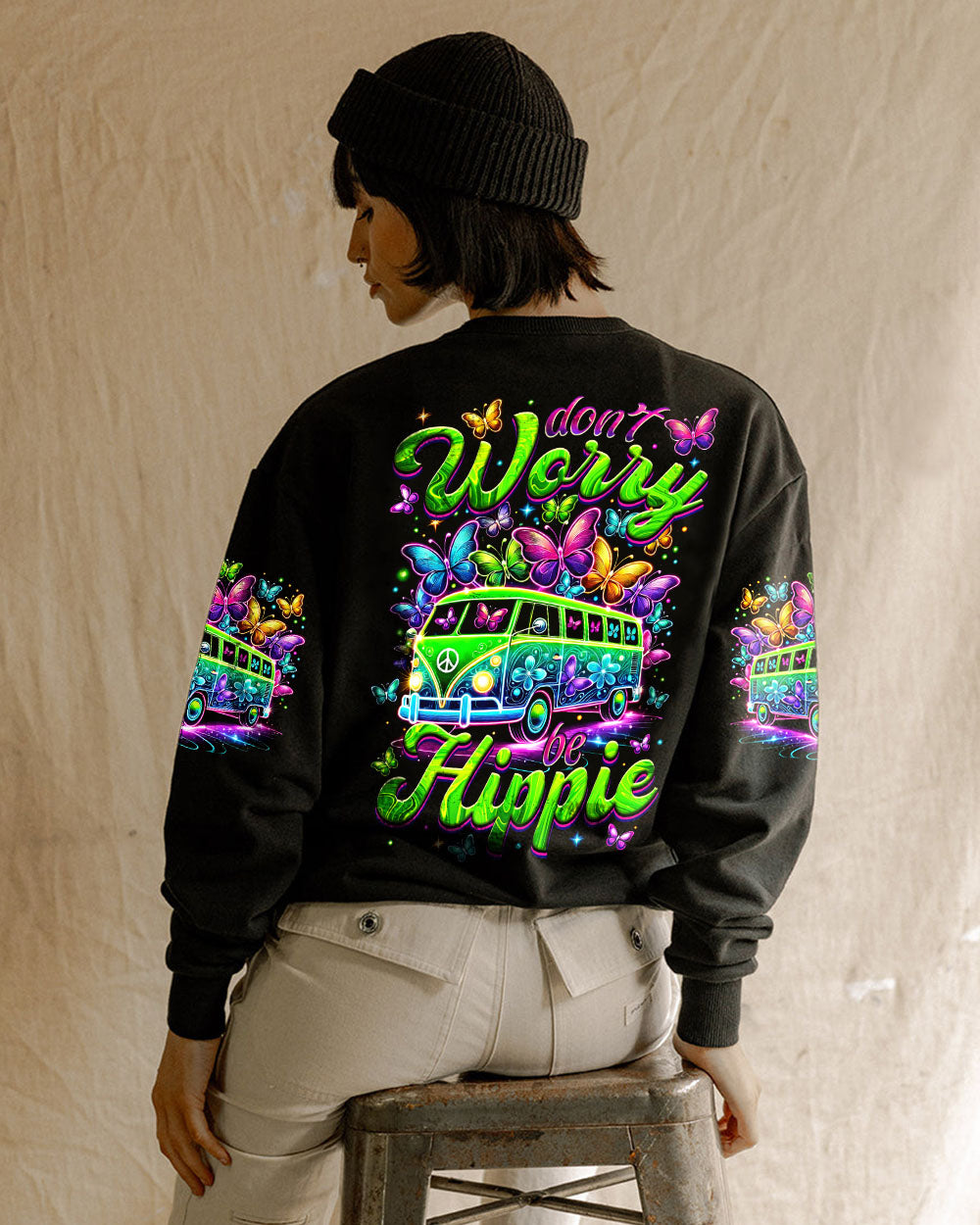 DON'T WORRY BE HIPPIE ALL OVER PRINT - TYTM2403252