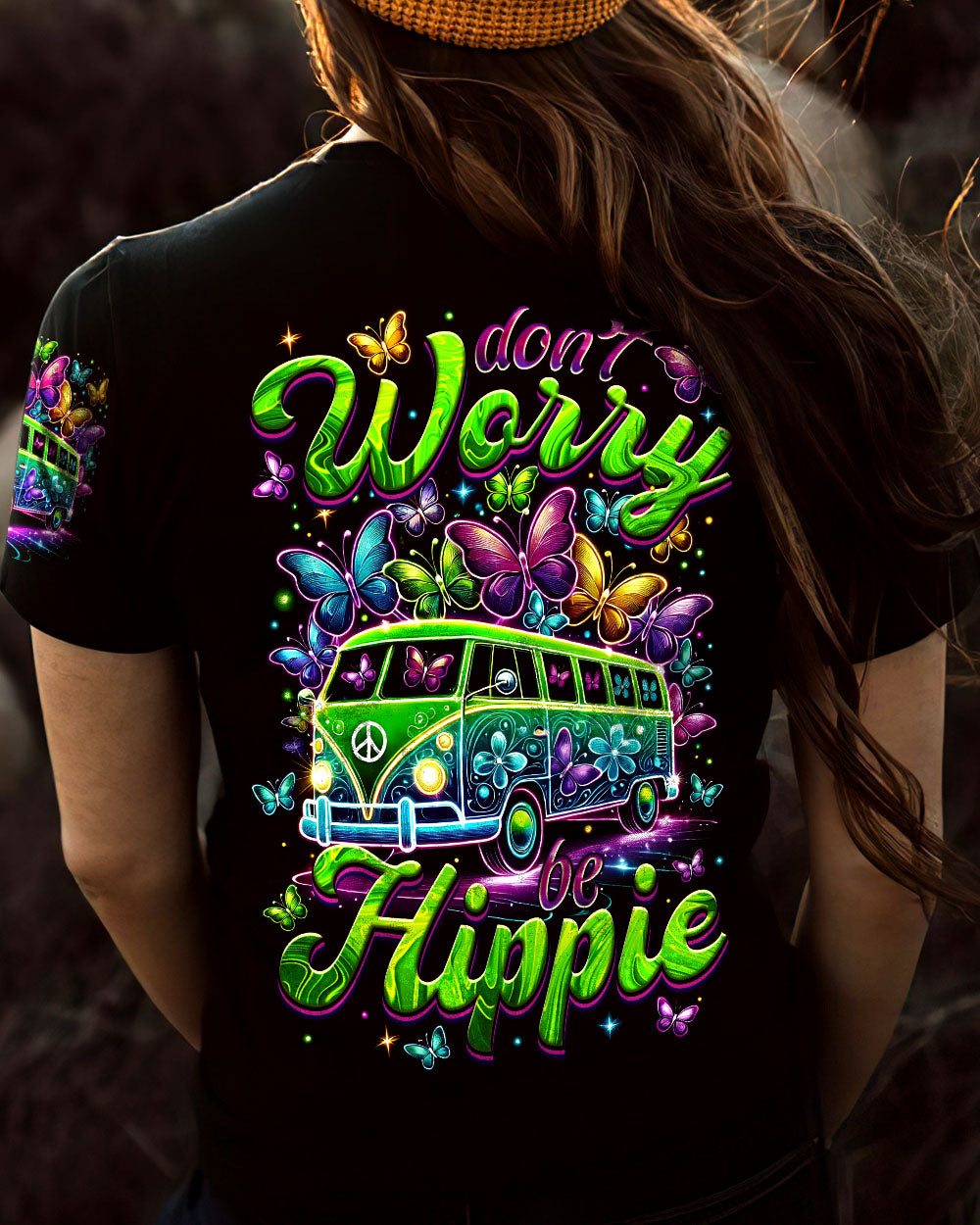 DON'T WORRY BE HIPPIE ALL OVER PRINT - TYTM2403252