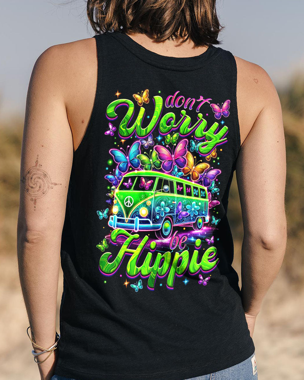 DON'T WORRY BE HIPPIE ALL OVER PRINT - TYTM2403252