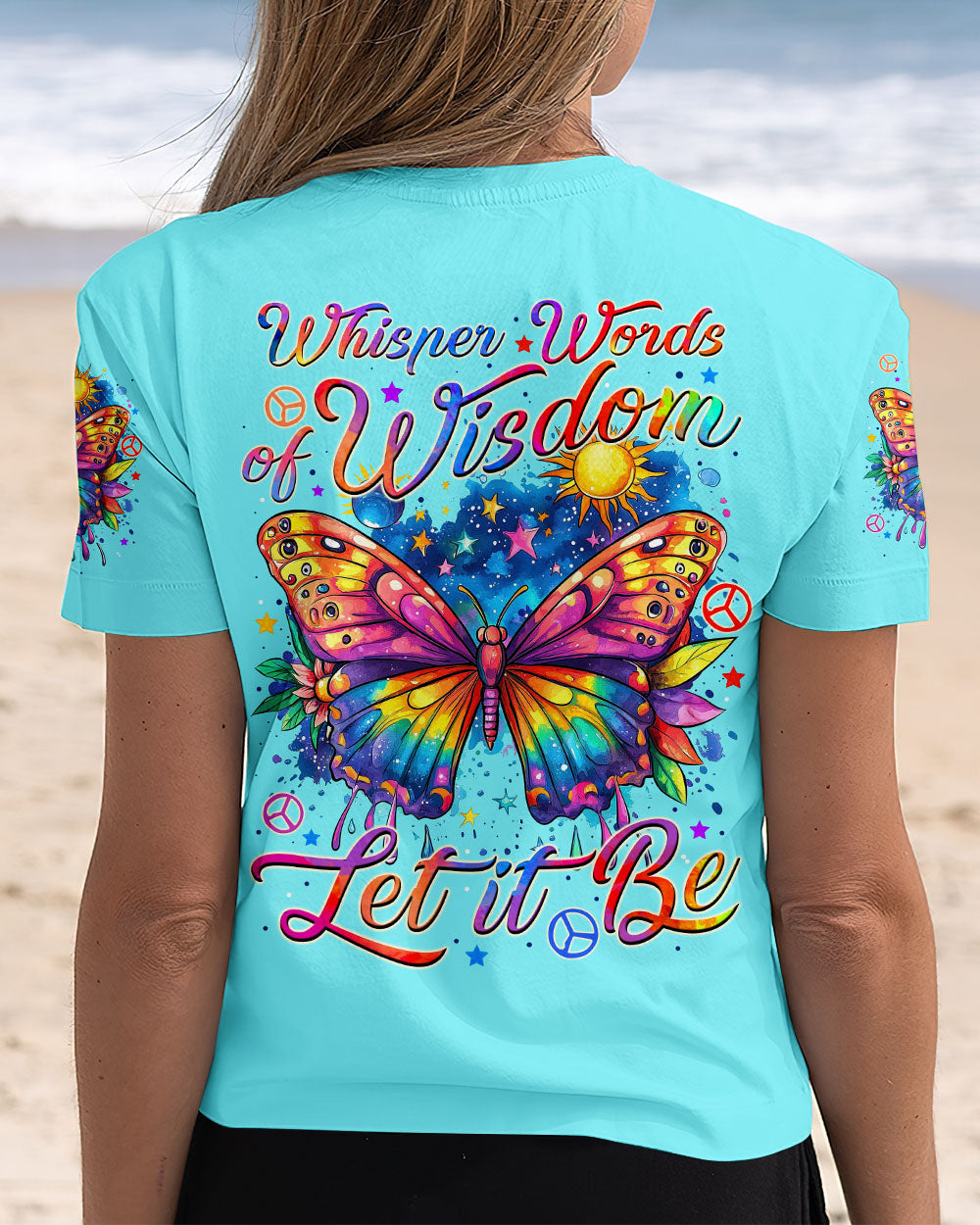 WHISPER WORDS OF WISDOM LET IT BE BUTTERFLY ALL OVER PRINT - TYTM2408241